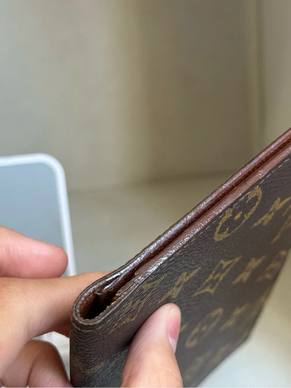 LOUIS VUITTON Card Bill Holder M60825 Used